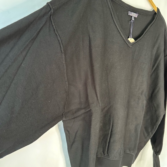 NWT NYDJ V-Neck Black Dolman-Sleeve Sweater Sz 0X - Picture 6 of 15